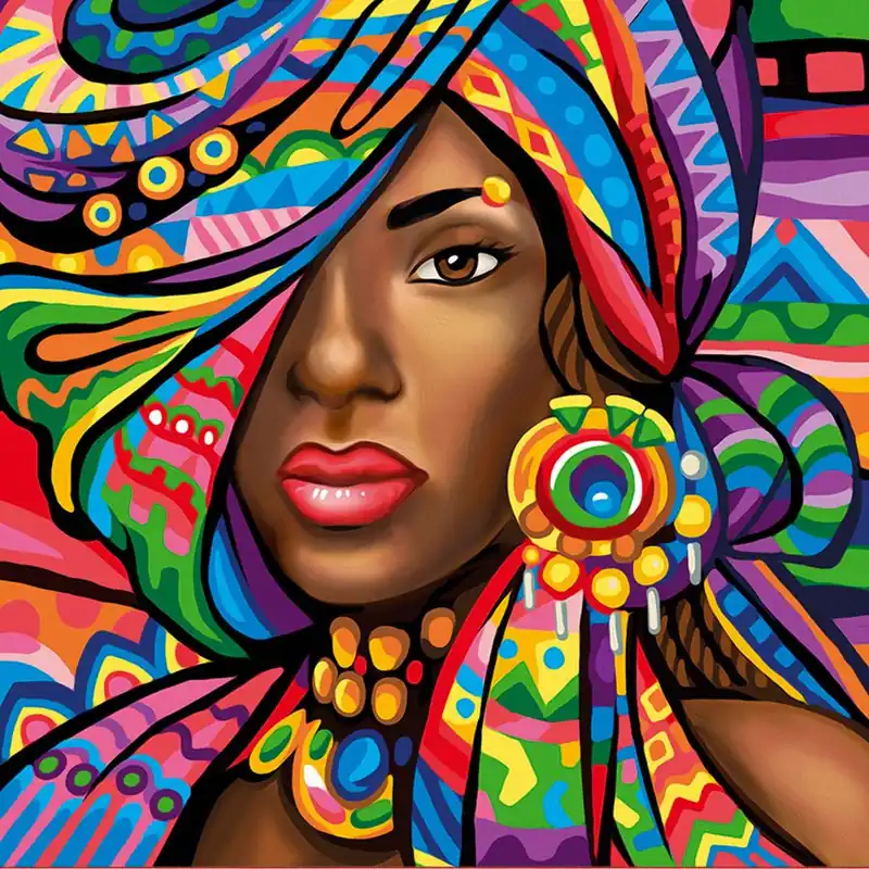 Appena aggiunto - Kit ricamo diamante Diamond Painting Bellezza del Ghana
