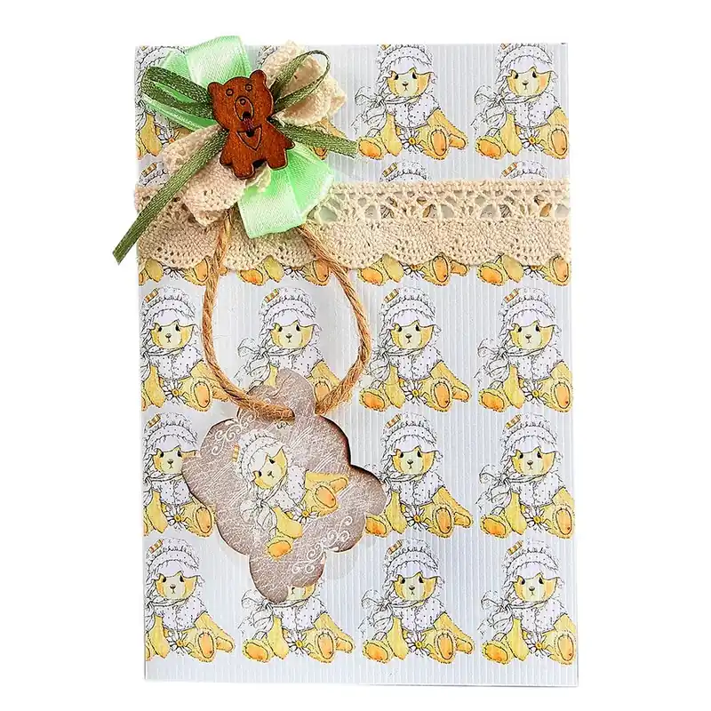 Offerta esclusiva - Kit di biglietti da montare Luca-S Biglietto d‘auguri orsacchiotto ragazzo
