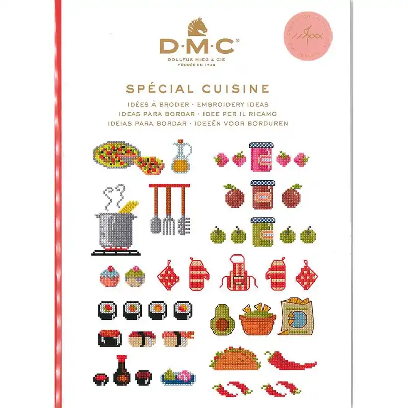 Top vendite - Libro diagrammi DMC Idee da ricamare speciale cucina