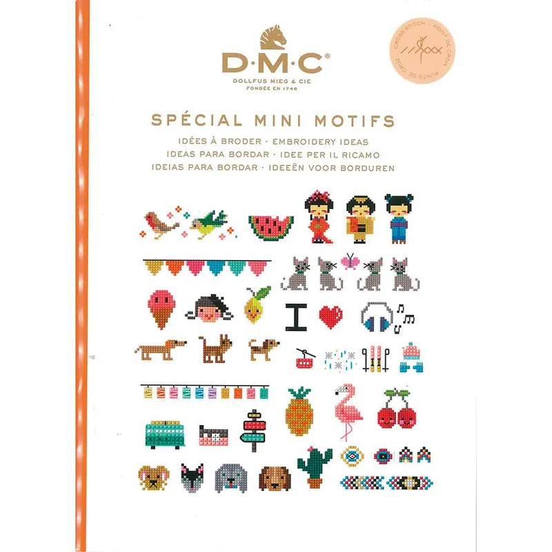 Libro diagrammi DMC Idee per ricamare speciali mini motivi | Consigliato