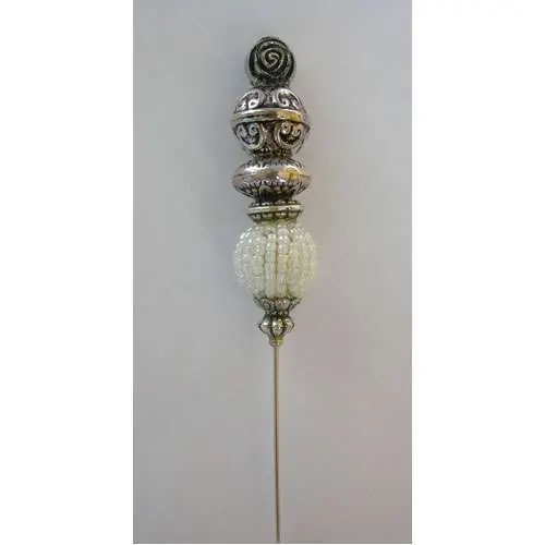 Risparmio extra | Spillone porta uncinetto “whiteball” by roberta dazzini