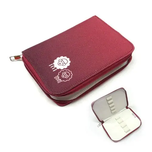 Risparmio extra | astuccio portauncinetti magenta waves knitpro