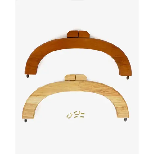Solo questa settimana - DMC, Manico/chiusura per borsetta legno, cm 20 x 8