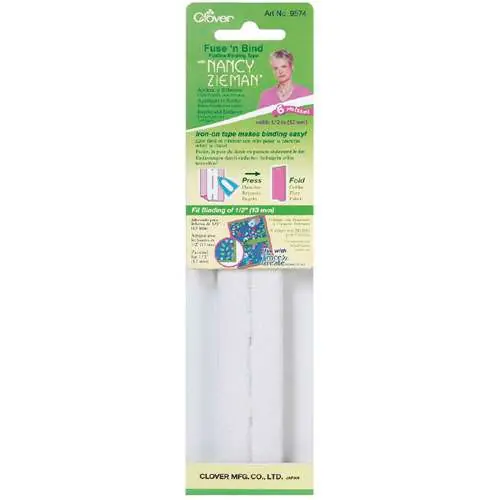 Clover 9574, nancy zieman fuse’n bind/nastro di rinforzo termoadesivo e perforato - Offerta imperdibile