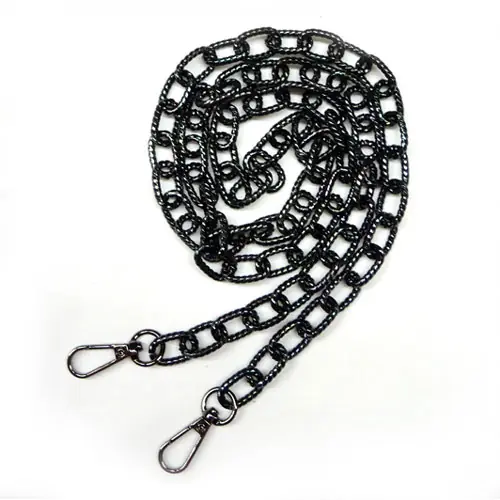 Bestseller | Catenella per borsetta cm 115, metallo colore oro-argento e nero pavone