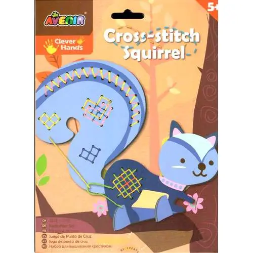 Consegna veloce - Kit punto croce scoiattolo + 5 anni