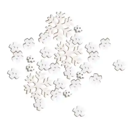 Button Basics - Snowflakes (10683) | Sconto