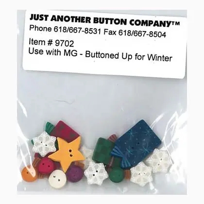 Buttoned Up For Winter Button Pack (9702.G) | Consegna rapida